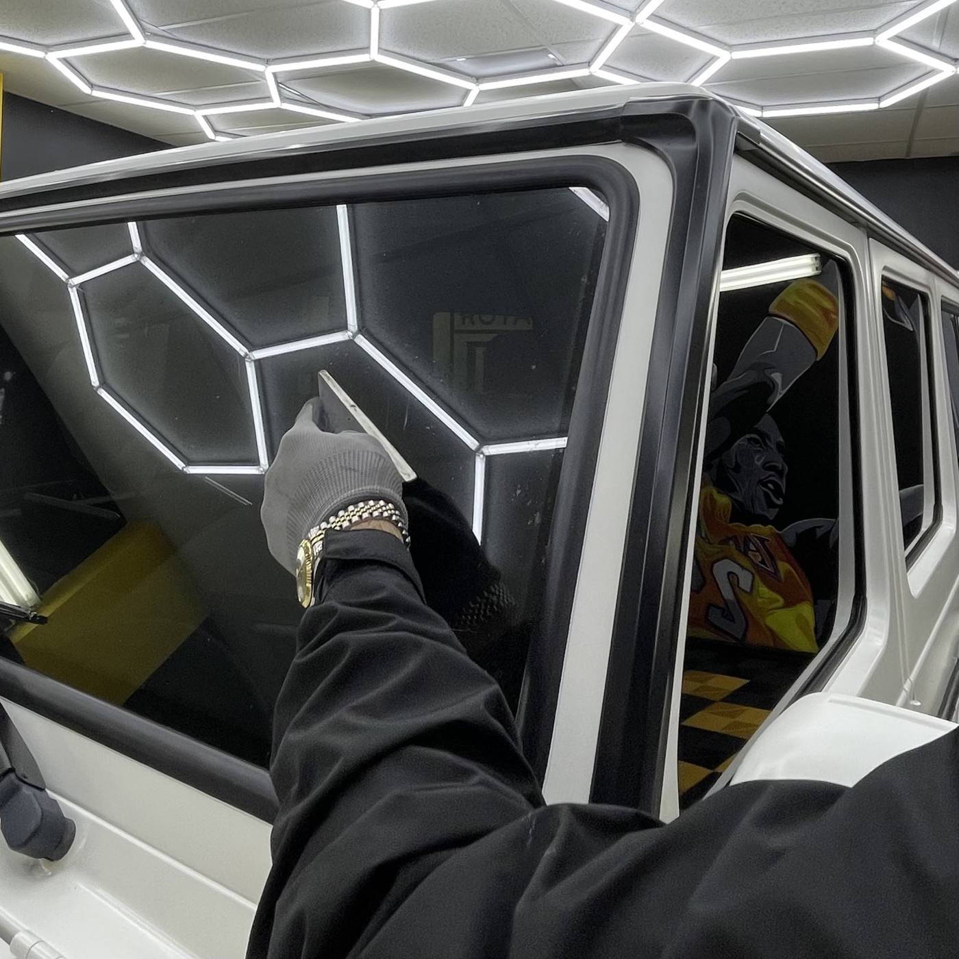 Window tint installed on a G-Wagon